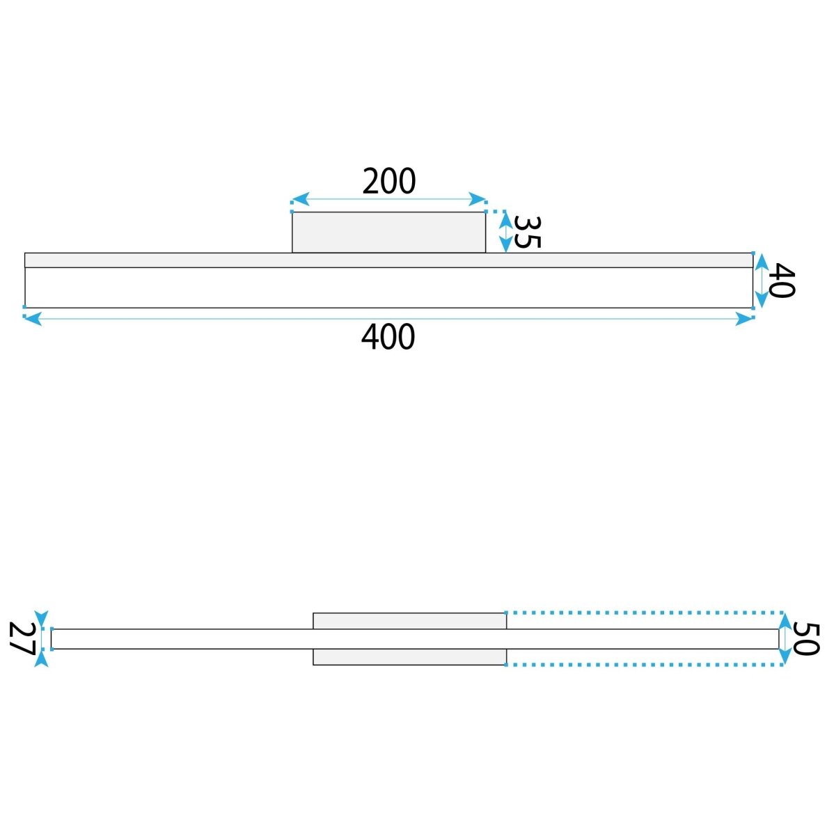 Sieninė lempa LED 40CM APP1848-1W GOLD 8 Sieninė lempa LED 40CM APP1848-1W GOLD 8