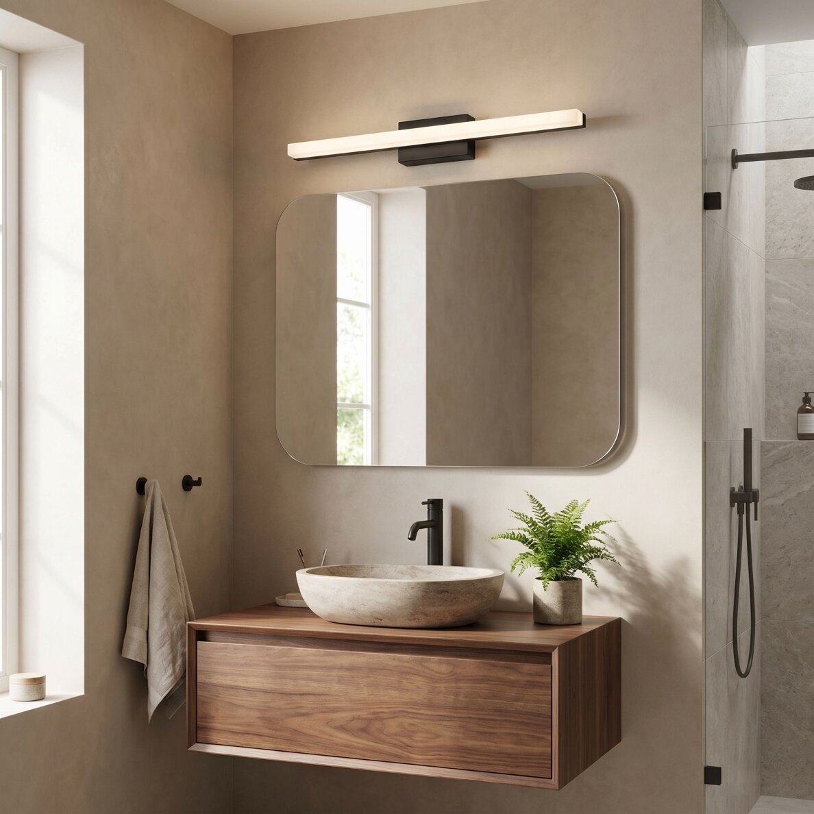 Sieninė lempa LED 60CM APP1855-1W BLACK 5
