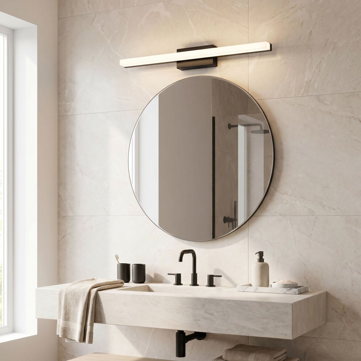 Sieninė lempa LED 60CM APP1855-1W BLACK 6
