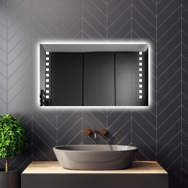 Stačiakampis šviečiantis LED veidrodis ST07 Stačiakampis šviečiantis LED veidrodis ST07