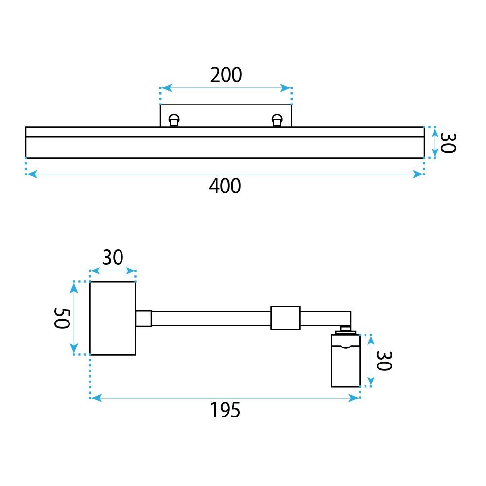 Vonios sieninis LED šviestuvas APP1872 40 CM GOLD 10 Vonios sieninis LED šviestuvas APP1872 40 CM GOLD 10