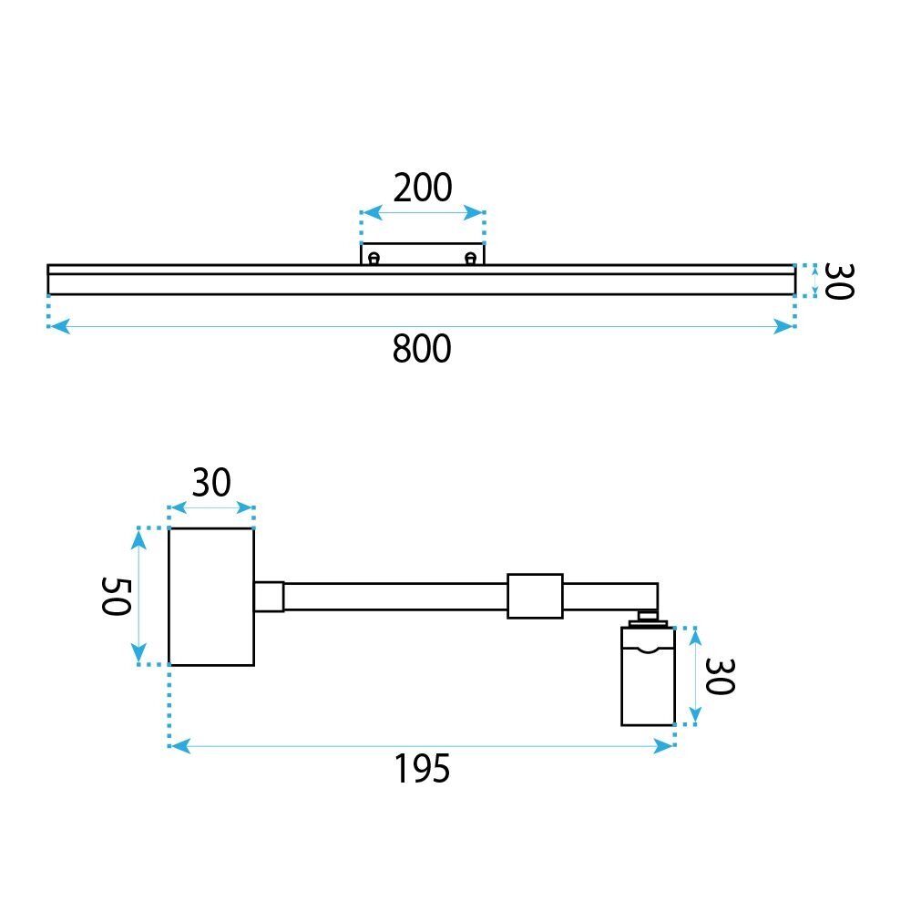 Vonios sieninis LED šviestuvas APP1874-1W 80cm GOLD 10 Vonios sieninis LED šviestuvas APP1874-1W 80cm GOLD 10