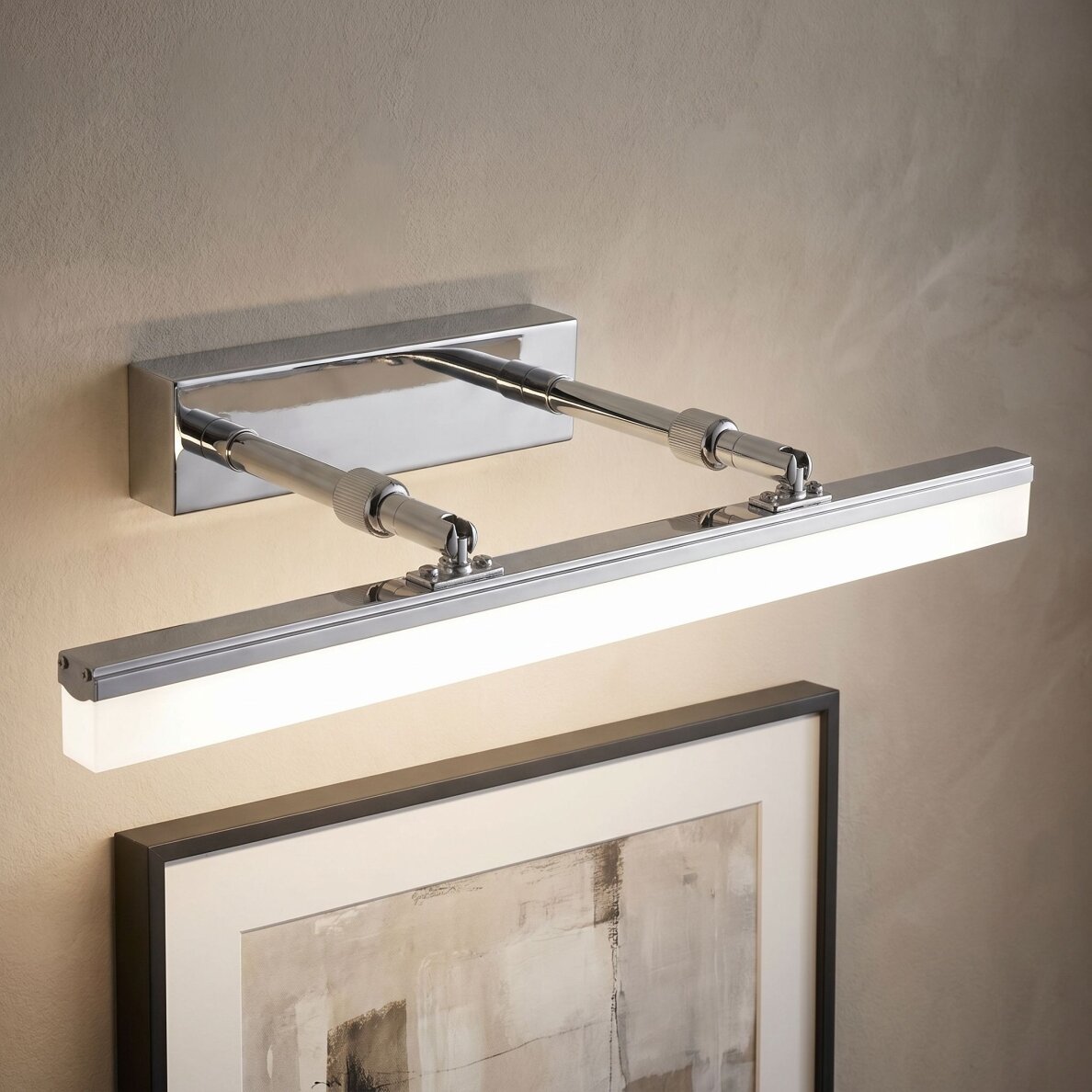 Vonios sieninis LED šviestuvas APP1869-1W 40cm CHROME 8