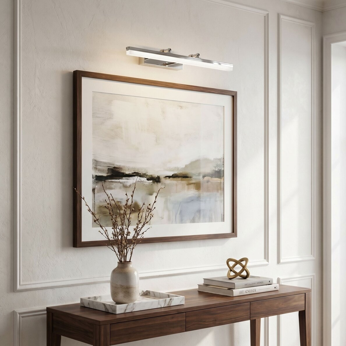 Vonios sieninis LED šviestuvas APP1870-1W 60cm CHROME 5