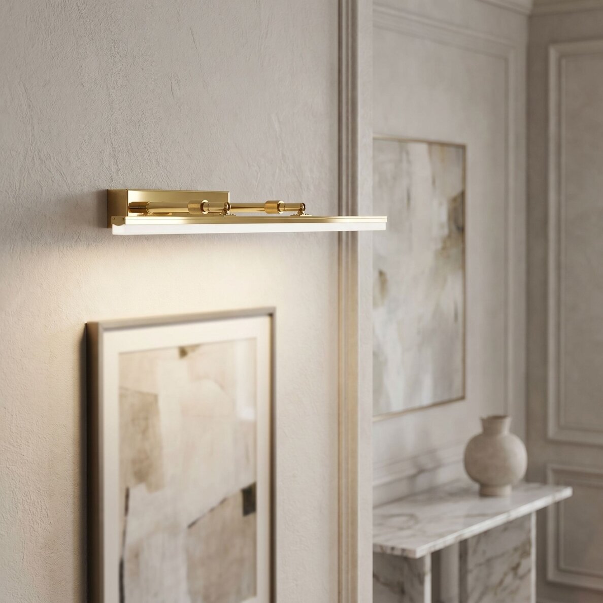 Vonios sieninis LED šviestuvas APP1873-1W 60cm GOLD 8