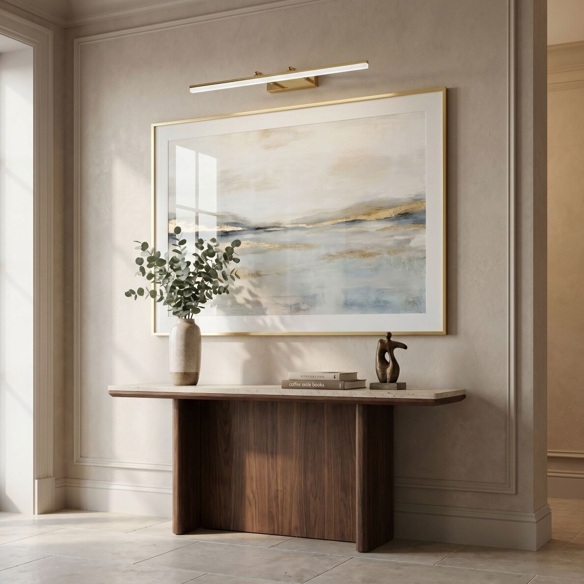 Vonios sieninis LED šviestuvas APP1874-1W 80cm GOLD 6 Vonios sieninis LED šviestuvas APP1874-1W 80cm GOLD 6