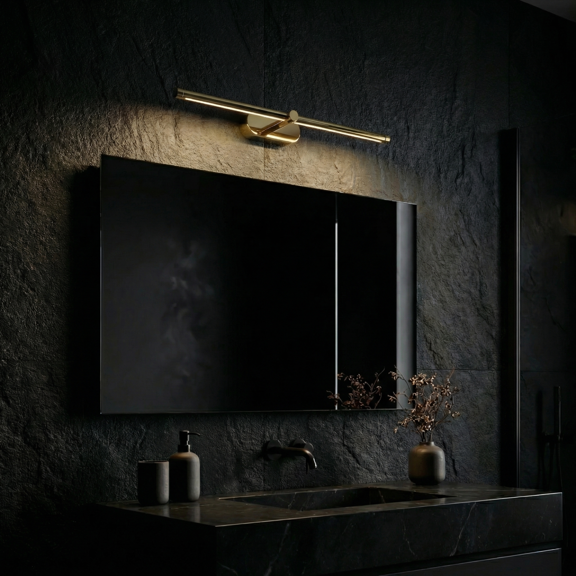 Vonios sieninis LED šviestuvas APP1889-1W 40 cm GOLD 4