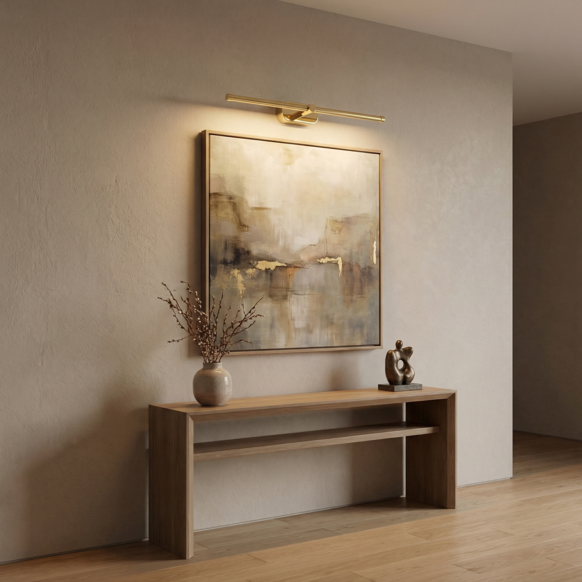 Vonios sieninis LED šviestuvas APP1890-1W 60 cm GOLD 5 Vonios sieninis LED šviestuvas APP1890-1W 60 cm GOLD 5