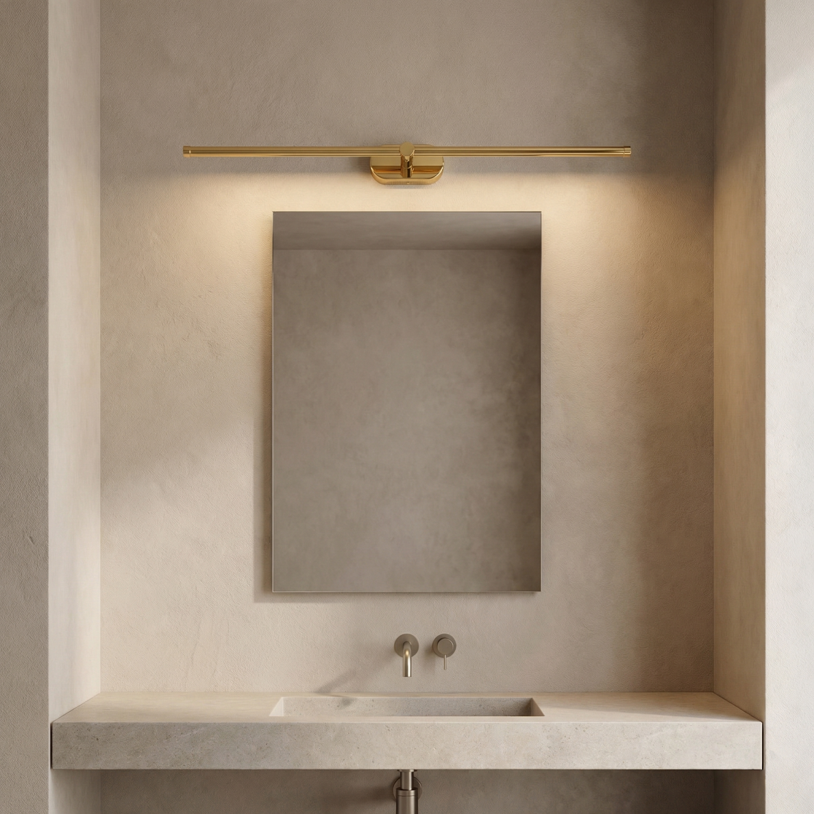 Vonios sieninis LED šviestuvas APP1891-1W 80 cm GOLD 5 Vonios sieninis LED šviestuvas APP1891-1W 80 cm GOLD 5