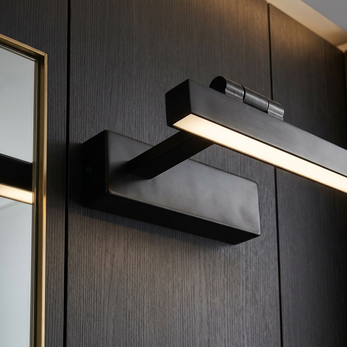 Vonios sieninis LED šviestuvas SWE034-1W 40cm BLACK 5