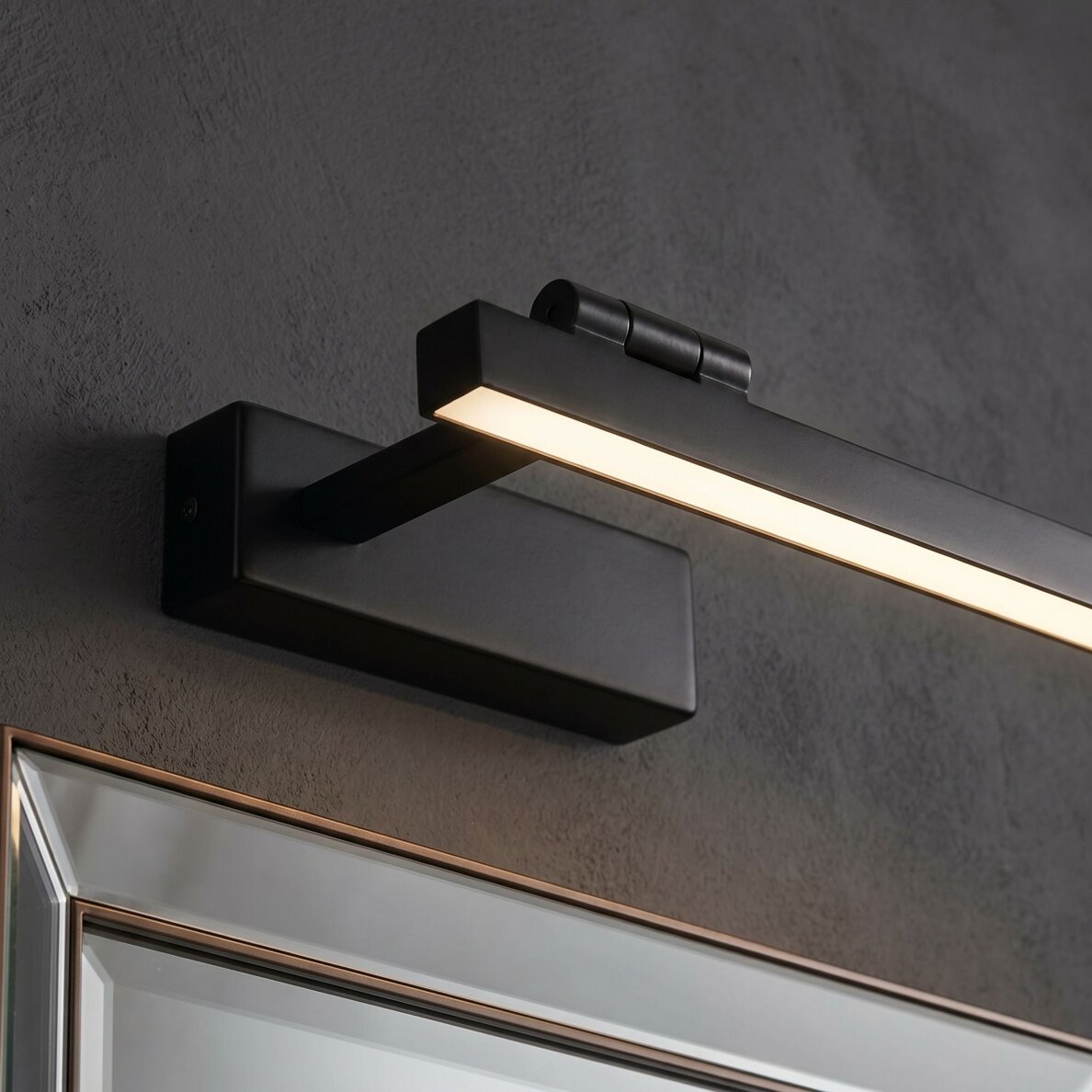 Vonios sieninis LED šviestuvas SWE035-1W 60cm BLACK 5 Vonios sieninis LED šviestuvas SWE035-1W 60cm BLACK 5