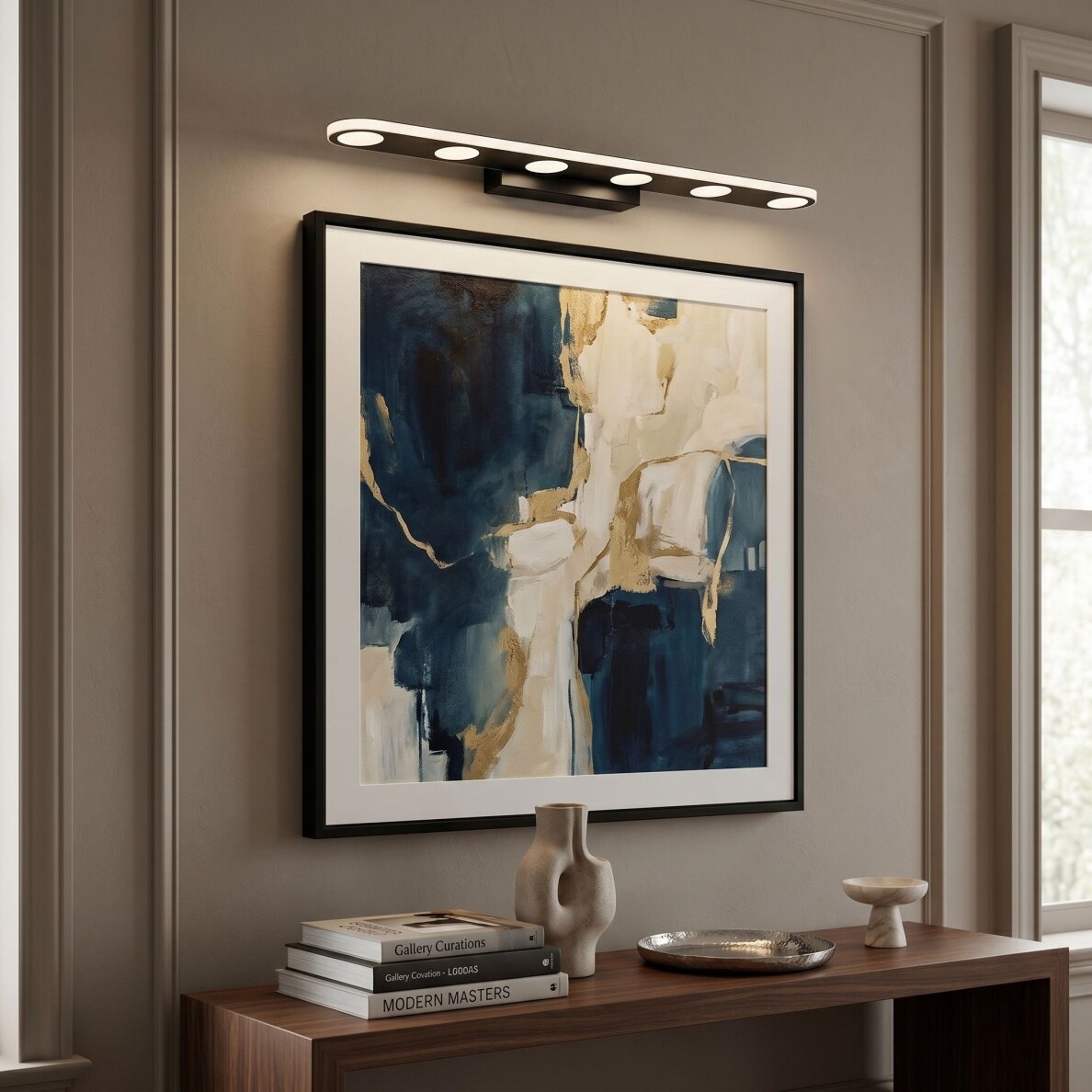Vonios sieninis LED šviestuvas SWE055-W BLACK 4