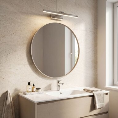 Vonios sieninis LED šviestuvas APP1857-1W 40cm Chrome