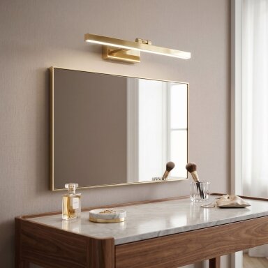 Vonios sieninis LED šviestuvas APP1861-1W 60 cm GOLD