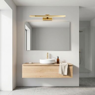 Vonios sieninis LED šviestuvas APP1862-1W 80 cm GOLD