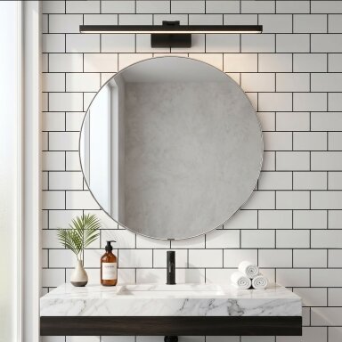 Vonios sieninis LED šviestuvas APP1868-1W 80 cm Black
