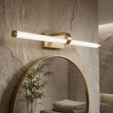 Vonios sieninis LED šviestuvas APP1884-1W 60cm GOLD Vonios sieninis LED šviestuvas APP1884-1W 60cm GOLD