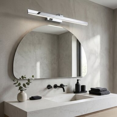 Vonios sieninis LED šviestuvas SWE003-1W 73cm CHROME Vonios sieninis LED šviestuvas SWE003-1W 73cm CHROME