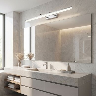 Vonios sieninis LED šviestuvas APP1871-1W 80cm CHROME 3