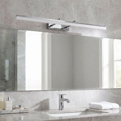 Vonios sieninis LED šviestuvas APP1871-1W 80cm CHROME 1