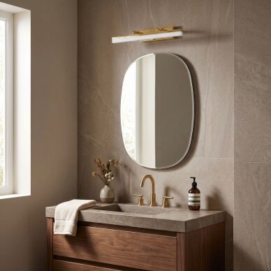 Vonios sieninis LED šviestuvas APP1872 40 CM GOLD 3 Vonios sieninis LED šviestuvas APP1872 40 CM GOLD 3