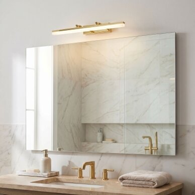 Vonios sieninis LED šviestuvas APP1873-1W 60cm GOLD 2 Vonios sieninis LED šviestuvas APP1873-1W 60cm GOLD 2