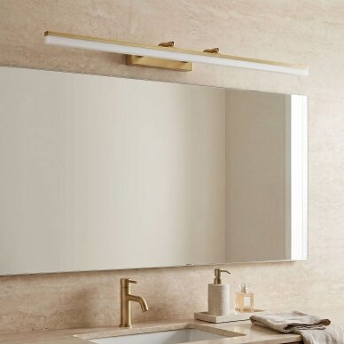 Vonios sieninis LED šviestuvas APP1877-1W 80cm BRUSH GOLD 2