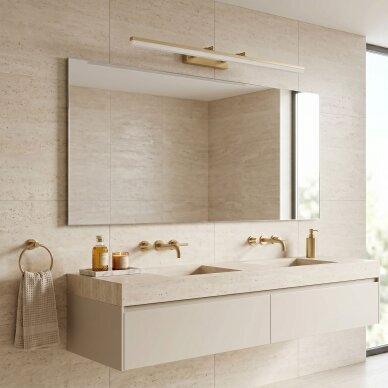 Vonios sieninis LED šviestuvas APP1877-1W 80cm BRUSH GOLD 3