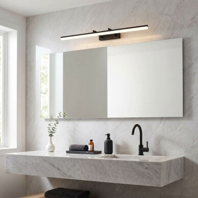 Vonios sieninis LED šviestuvas APP1880-1W 80cm BLACK 2