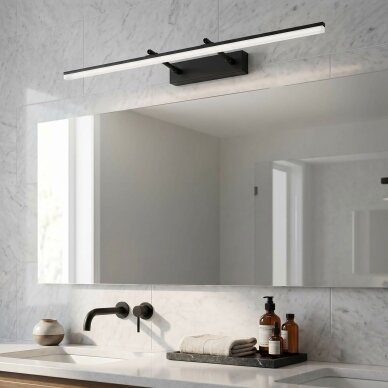 Vonios sieninis LED šviestuvas APP1880-1W 80cm BLACK 1