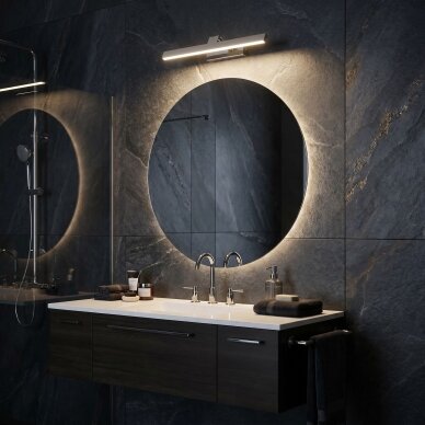 Vonios sieninis LED šviestuvas SWE001-1W 43cm CHROME 3
