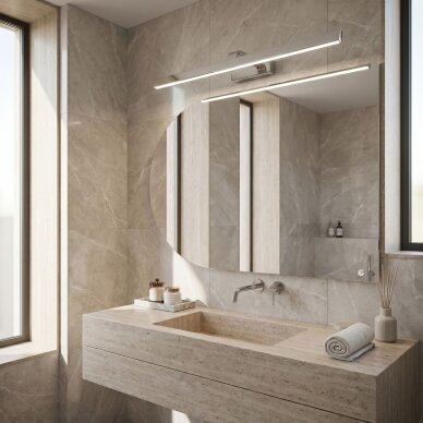 Vonios sieninis LED šviestuvas SWE003-1W 73cm CHROME 3