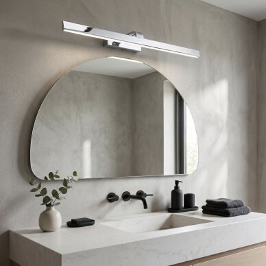 Vonios sieninis LED šviestuvas SWE003-1W 73cm CHROME 5