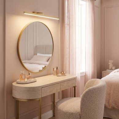 Vonios sieninis LED šviestuvas SWE009-1W 73cm BRUSH GOLD 2