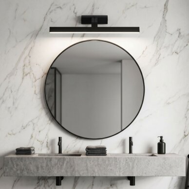 Vonios sieninis LED šviestuvas SWE011-1W 58cm BLACK 2