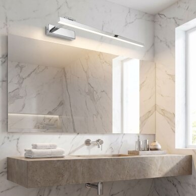 Vonios sieninis LED šviestuvas SWE029-1W 60cm CHROME 3 Vonios sieninis LED šviestuvas SWE029-1W 60cm CHROME 3