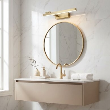 Vonios sieninis LED šviestuvas SWE031-1W 40cm Brush Gold 3