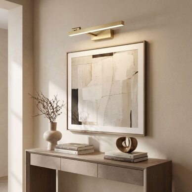 Vonios sieninis LED šviestuvas SWE031-1W 40cm Brush Gold 5