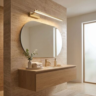 Vonios sieninis LED šviestuvas SWE032-1W 60cm BRUSH GOLD 2