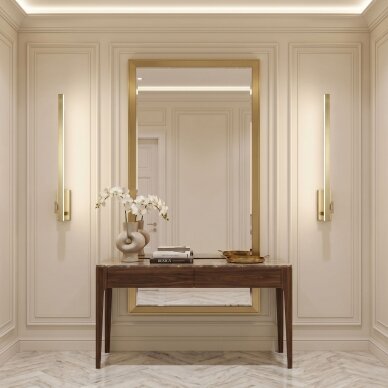 Vonios sieninis LED šviestuvas SWE033-1W 80cm BRUSH GOLD 4