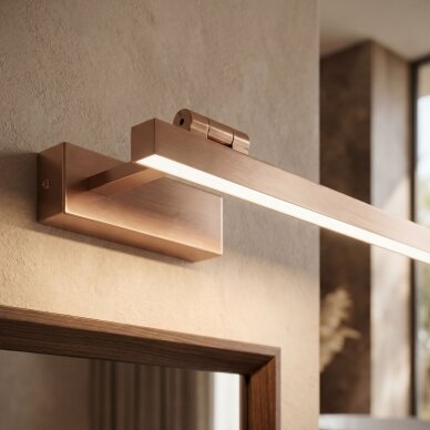 Vonios sieninis LED šviestuvas SWE039-1W 80cm BRUSH COPPER 4