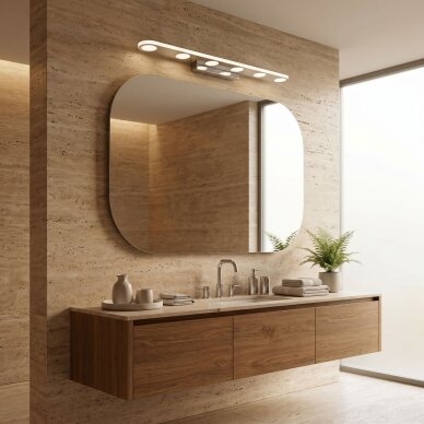 Vonios sieninis LED šviestuvas SWE056-W CHROME 2 Vonios sieninis LED šviestuvas SWE056-W CHROME 2